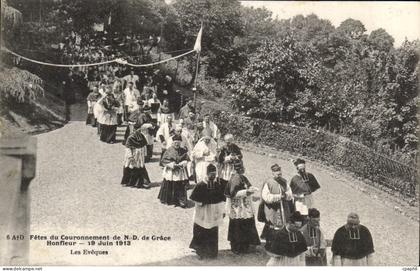 CPA Fetes du Couronnement de ND de Grace Honfleur Les Eveques Honfleur 19 juin 1913