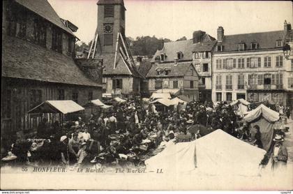 CPA Honfleur le Marche TOP