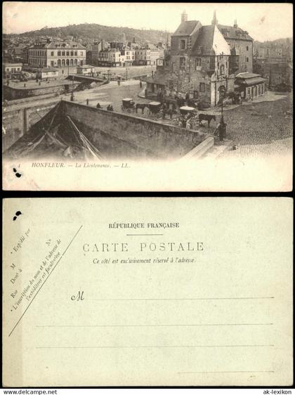 CPA Honfleur Ortsansicht HONFLEUR La Lieutenance 1900
