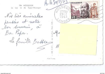 CPA HOSSEGOR 1963 -timbrée