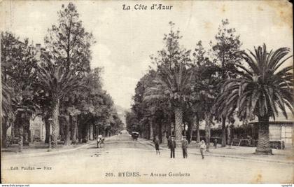 Hyeres - Avenue Gambetta - CPA