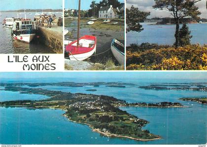 CPM Ile aux Moines (Morbihan) La Bretagne en Couleurs Le Debarcadere L'Arriere port La Pointe du Trech