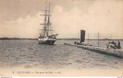 ¤¤  -    ILE D'ARZ   -   Vue prise du Port    -  Voilier     -   ¤¤
