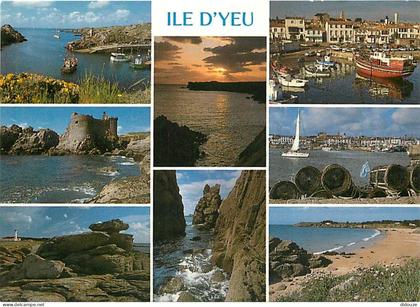 85 - Ile d'Yeu - Multivues - Bateaux - CPM - Voir Scans Recto-Verso