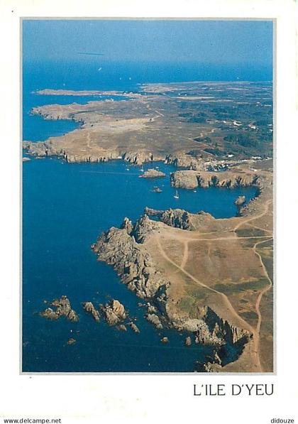 Carte Postale - 85 - Ile d'Yeu - La Côte Sauvage - Vue aérienne - Flamme Postale de l'Ile d'Yeu - CPM - Voir Scans Recto