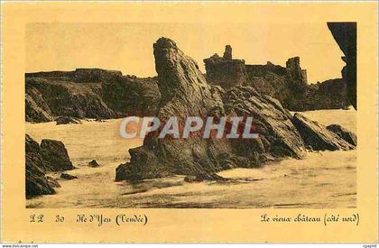 CPA Ile d'Yeu Vendee Le vieux chateau cote nord