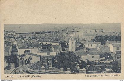 CPA Ile d'Yeu vue générale du Port Joinville