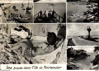 CPSM Ile de Noirmoutier Une pause dans l'ile de Noirmoutier
