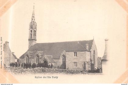 ILE TUDY  -  Eglise de l Ile Tudy ( début 1900 -animée )