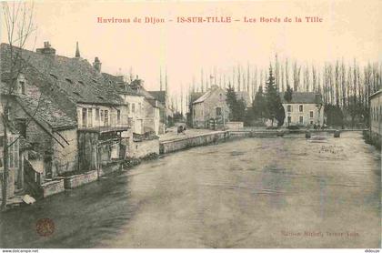 21 - Is sur Tille - Les bords de la tille - CPA - Voyagée en 1914 - Voir Scans Recto-Verso