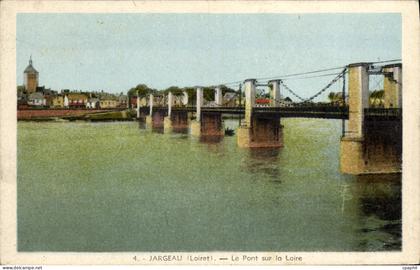 CPA Jargeau Le Pont Sur la Loire