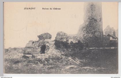 (97988) AK Jeumont, Ruines du Chateau, Feldpost 1915