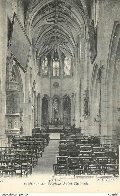 CPA Joigny Interieur de l'Eglise Saint Thibault