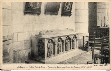 Joigny CPA Eglise Saint Jean Tombeau d'une comtesse de Joigny