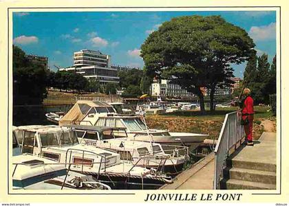 Carte Postale - 94 - Joinville le Pont - La Mairie vue du Port - Bateaux - Flamme Postale de Joinville le Pont - CPM - V