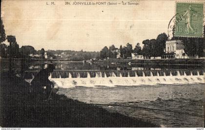 CPA Joinville le Pont (Seine) Le Barrage Pecheur