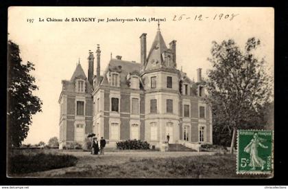 51 JONCHERY SUR VESLE (Marne) - Le Château de Savigny par Jonchery sur Vesle