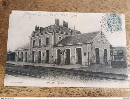 CPA Jonzac (17) - la gare