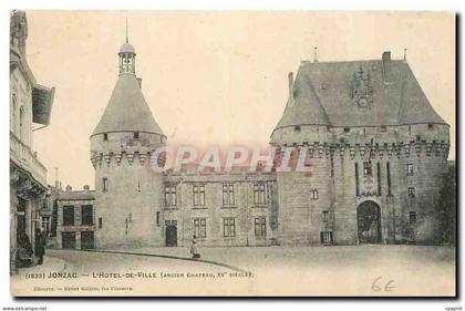 CPA Jonzac L'Hotel de Ville ancien Chateau