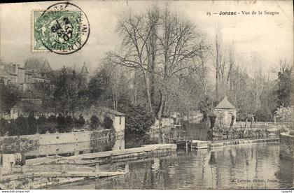 CPA Jonzac Vue De La Seugne