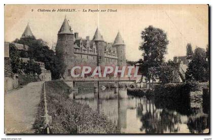 CPA Chateau de Josselin La Facade sur I Oust