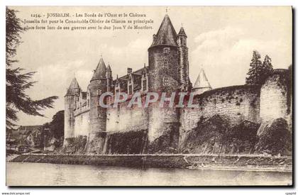 CPA Josselin Les Bords de l Oust et le Chateau