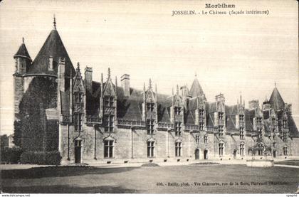 CPA Morblhan Josselin Le Chateau (facade interieure)