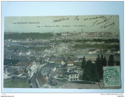 JURANCON  :  Vue générale  -  Carte couleur