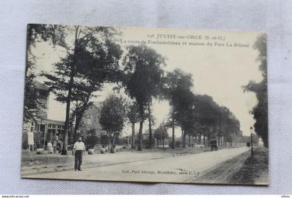 Juvisy sur Orge, la route de Fontainebleau et maison du père la Riboul, Essonne 91