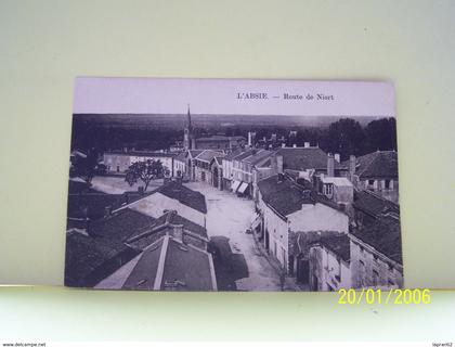 L'ABSIE (DEUX-SEVRES) ROUTE DE NIORT.