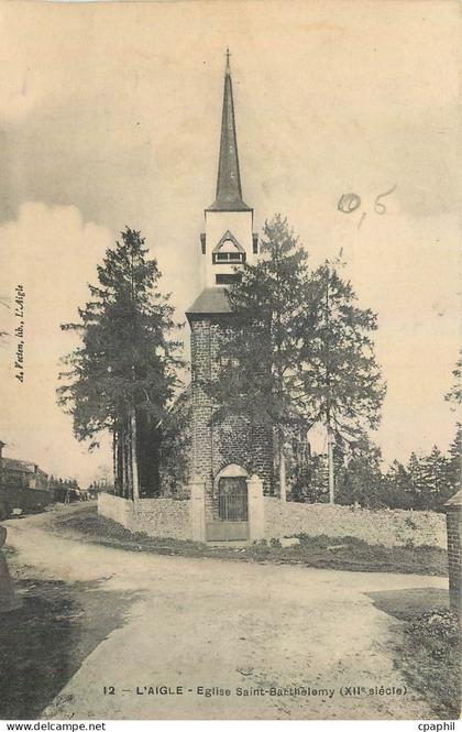 CPA L'Aigle Eglise Saint Barthelemy