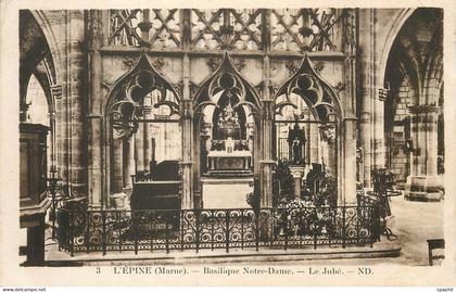 CPA L'Epine (Marne) Basilique Notre Dame Le Jube