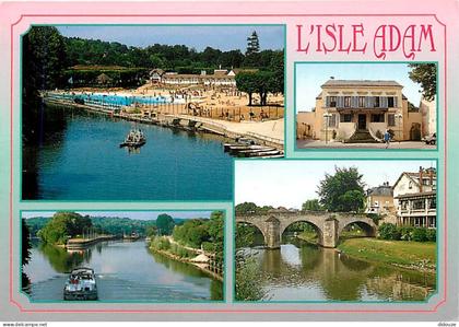 Carte Postale - 95 - L'Isle Adam - Multivues - Flamme Postale de L'Isle Adam - CPM - Voir Scans Recto-Verso - Poscard -