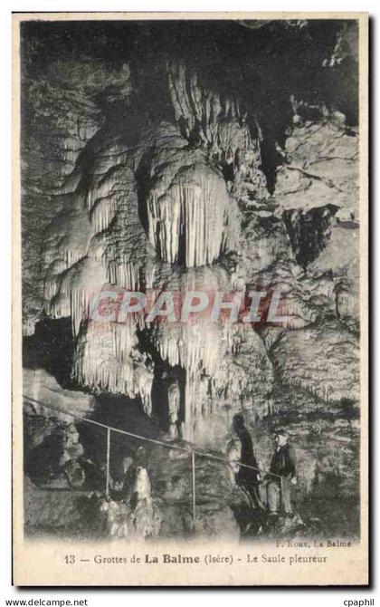 CPA Grottes De La Balme Le Saule Pleureur
