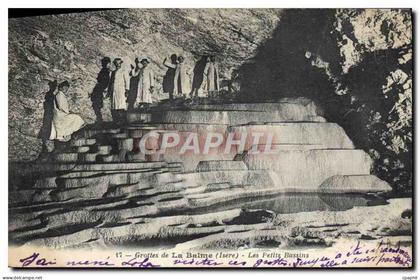 CPA Grottes De La Balme Les Petits Bassins