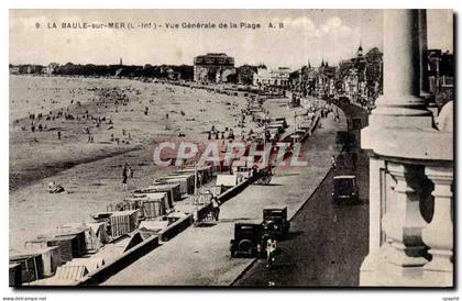 CPA La Baule Vue generale de la plage