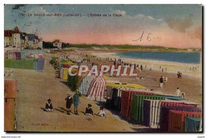 La Baule CPA L'entree de la plage