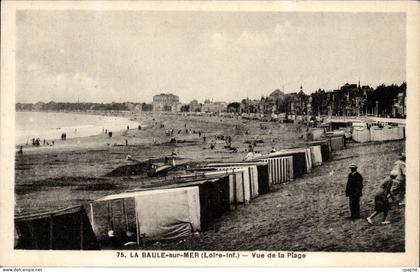 La Baule CPA Vue de la plage