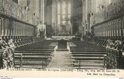CPA la Chaise Dieu Interieur de l'Eglise(1343 1378)