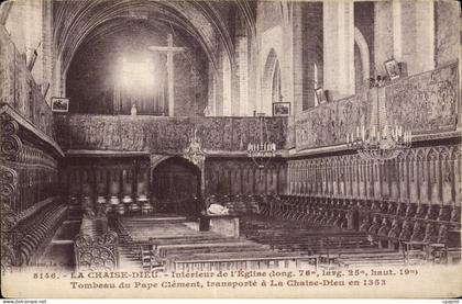 CPA La Chaise Dieu Interieur de l'Eglise Tombeau du Pape Clement transporte a la Chaise Dieu