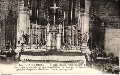 CPA La Chaise Dieu Maitre Autel