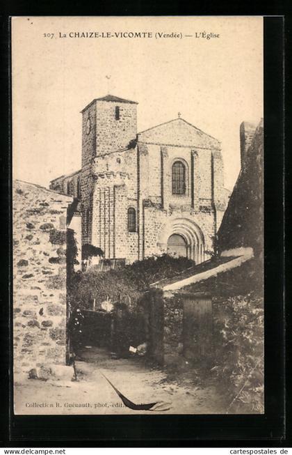 CPA La Chaize-le-Vicomte, L`Eglise