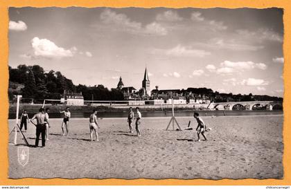 La Charité sur Loire - La Plage - Partie de Volley ball - Animée - Edit. du LYS - 1959 - Oblit. CHARITE PERLE DE  LOIRE