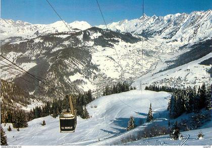 CPM La Clusaz (Haute Savoie) Le Telepherique de Beauregard
