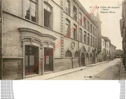 38.  LA COTE SAINT-ANDRE .  Hôpital Mixte .