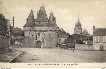 CPA La Ferte Bernard Sarthe La Porte de Ville
