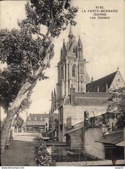 CPA La Ferte Bernard Sarthe Les Canaux