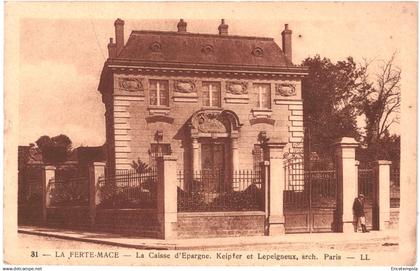CPA Carte postale  France La Ferté-Macé Caisse d'épargne  VM84419