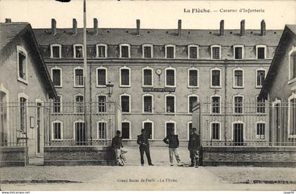 CPA La Fleche Caserne d'Infanterie