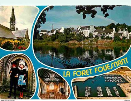 Carte Postale - 29 - La Foret Fouesnant - Multivues - Folklore - Flamme Postale - Voir Scans Recto Verso